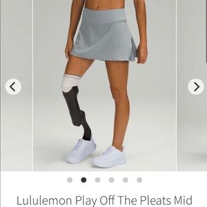 Lululemon Play off The Pleats Skirt